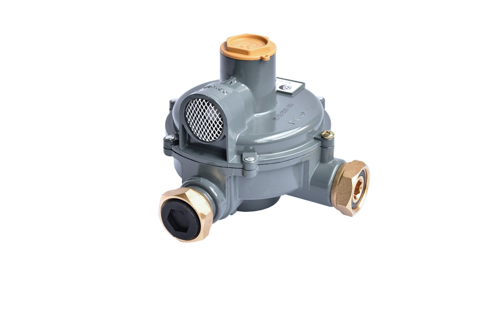 Regulador R7 UPSO 90° Acción Directa Única Etapa GN  23 - 25 mbar G 3/4 h SC x G 3/4 h  JP   6 m³/ h GN