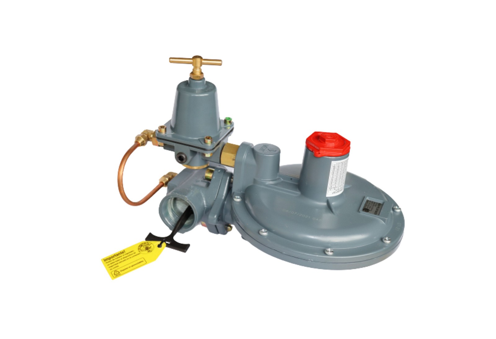 Regulador R50 Pilotado Acción Indirecta Primera Etapa GN  0 - 30 psi 1” NPT h x 1” NPT h 32 m³/ h GN