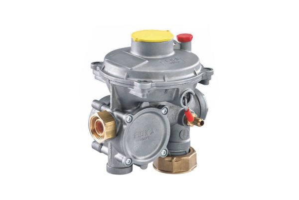 Regulador   ERG-S 25  90° Dos Etapas Primera Etapa GN  340 mbar G 3/4 h SC x G 1-1/4 h 25 m³/ h GN