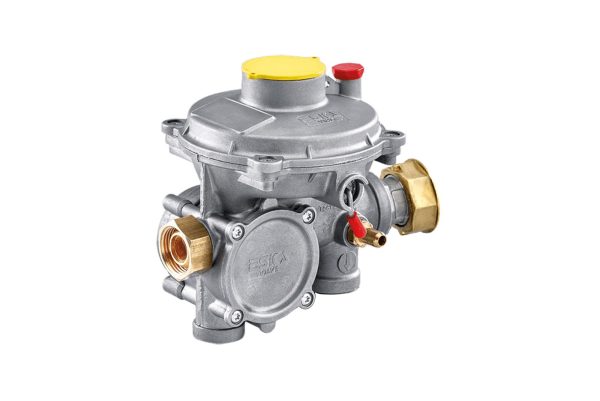 Regulador   ERG-S 25 180° Dos Etapas Primera Etapa GN  340 mbar G 3/4 h SC x G 1-1/4 h 25 m³/ h GN